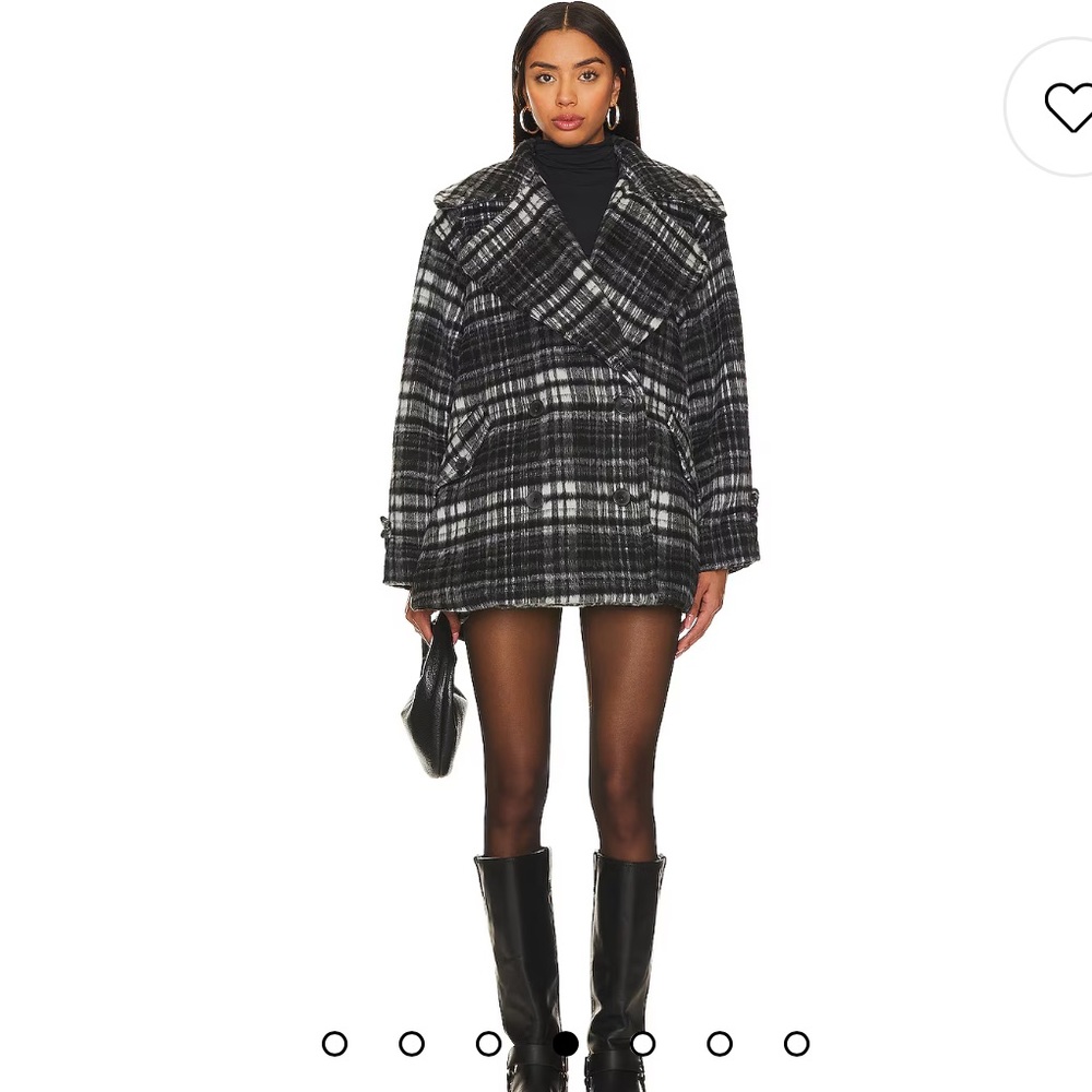 Free People Highland Wool Peacoat salt & Pepper L